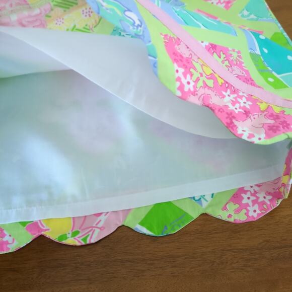 Lilly Pulitzer girls scalloped surf and patch skirt size 14 EUC - Picture 4 of 7